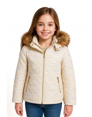 Girls Jacket Quilted Snow White